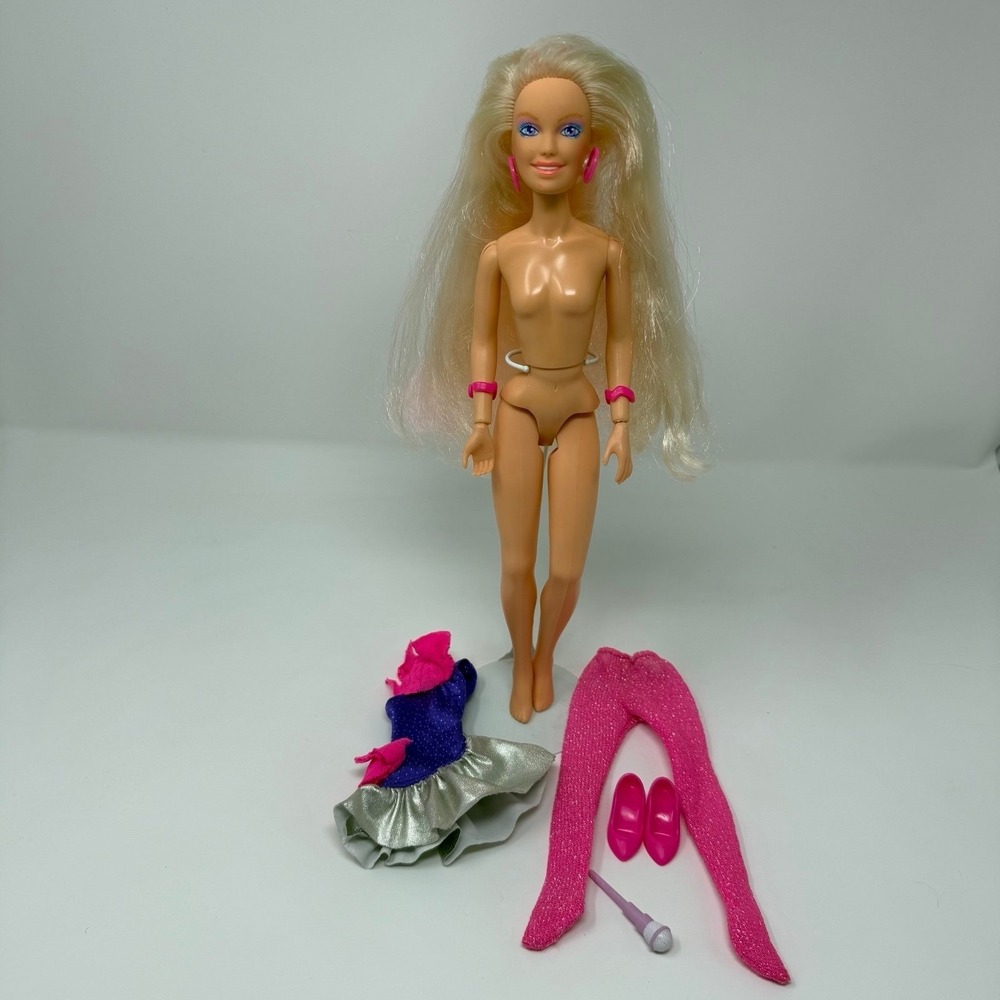 Hasbro Vintage 1980's The Holograms ROCK 'N CURL JEM Doll in Outfit. See Photos
